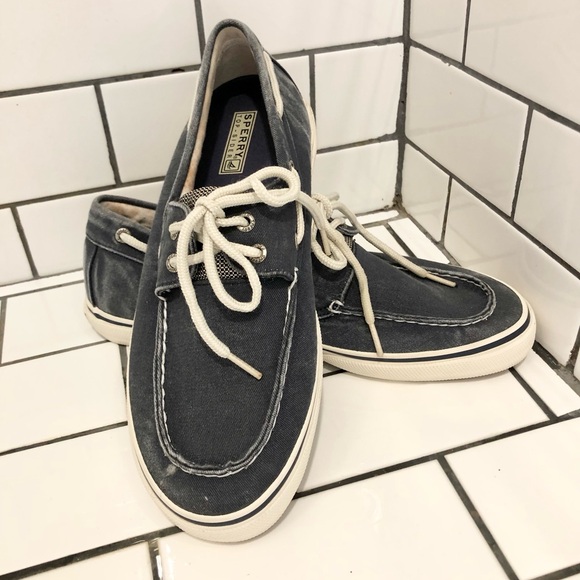 Sperry Other - Sperry Men’s Size 9.5 Denim Blue & White Sailor Lace Loafers